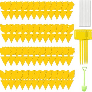 Double-Sided Sticky Traps, Fruit Fly Traps, Bug Traps 6x8 Inches, Customizable