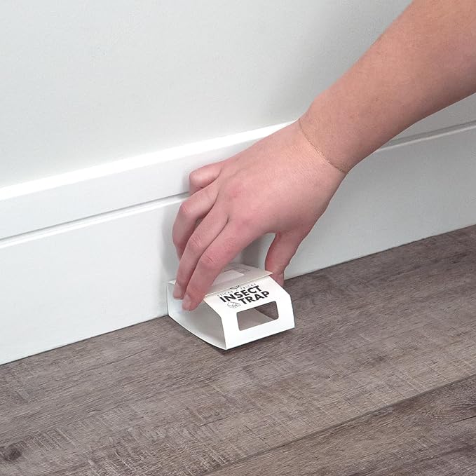 Trampas adhesivas para insectos, 30 juegos (10 unidades) — Trampas para cucarachas, arañas y grillos en interiores; control de plagas domésticas sin peligro para las mascotas Trampas adhesivas para insectos