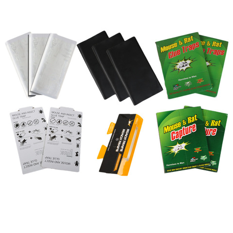 Magic Carpet Sticky Mouse Trap with Spider Rat Cockroach & Fruit Fly Trap-Harmless Humans for Courtyard Garden Mall Balc 1 Kit of mouse and rat trapping supplies: glue boards, snap traps, bait packets, and instruction sheets for setup and use.