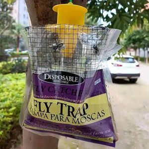 Outdoor Fly Catcher Bag with Pheromone Attractant | Bulk Wholesale Fly Bait Trap OEM Factory