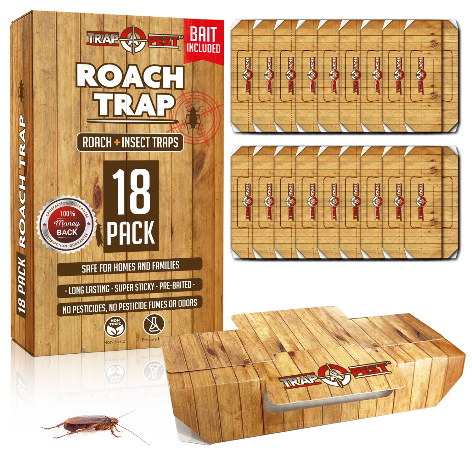 Solid Cockroach Sticker House - Non-Toxic Home Pest Control 1 Solid Cockroach Sticker House - Non-Toxic Home Pest Control
