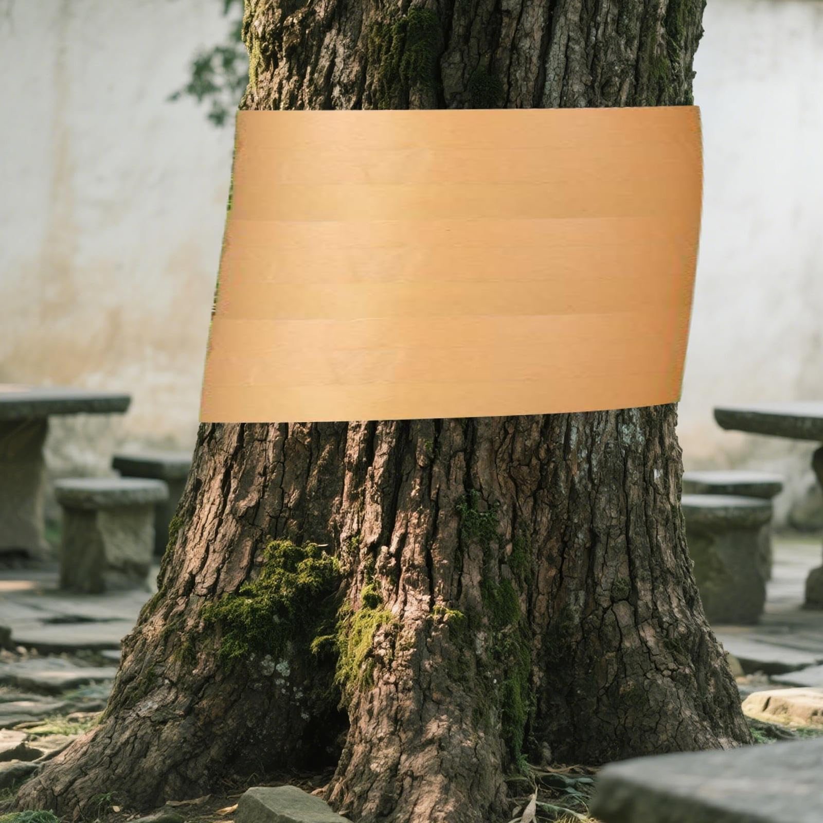 Crawler barrier ribbon tree tape roll product shot