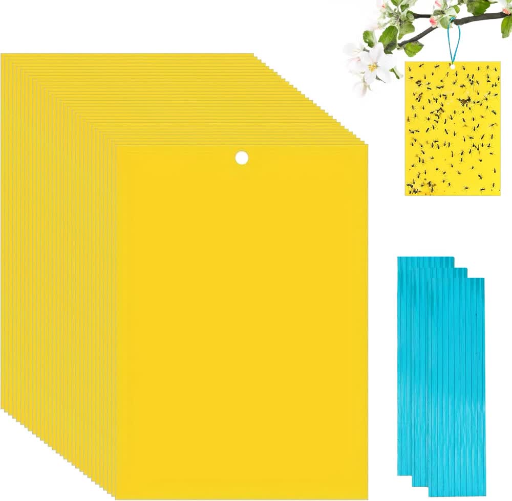 Yellow Sticky Traps 25x40cm — Double-Sided Greenhouse IPM Monitoring Board 1 Yellow Sticky Traps 25x40cm — Double-Sided Greenhouse IPM Monitoring Board